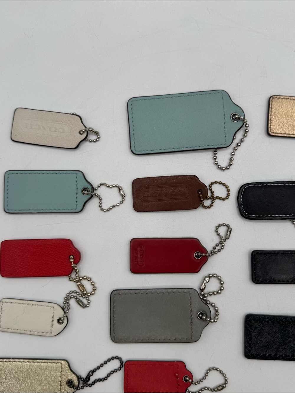 Coach Hang Tag Lot of 24 Leather & Metal - Picture 8 of 10